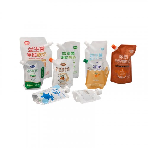 Retort Stand Up Spout Pouches for milk and yogurt 